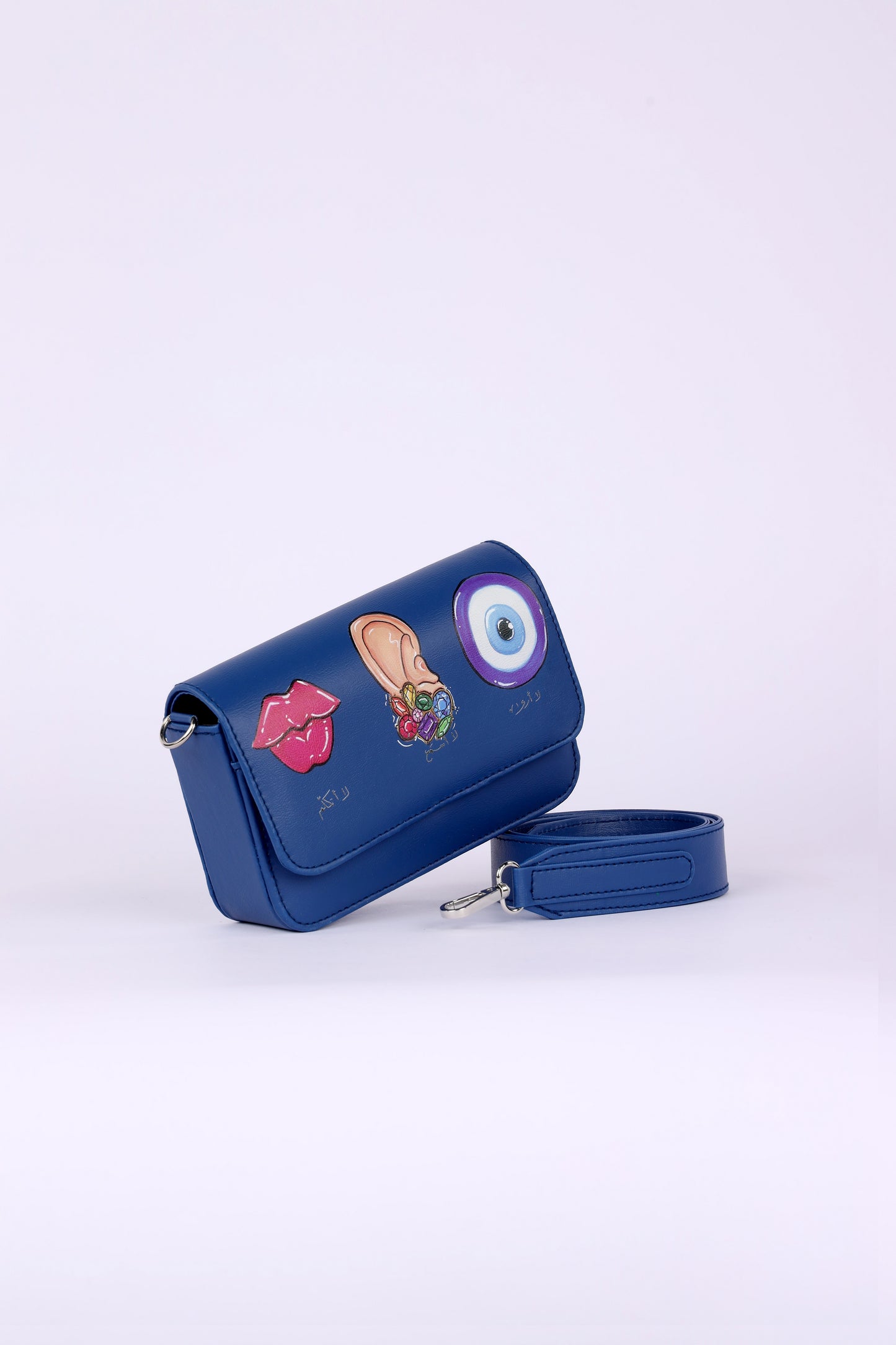 EYE EAR LIPS CROSS BAG