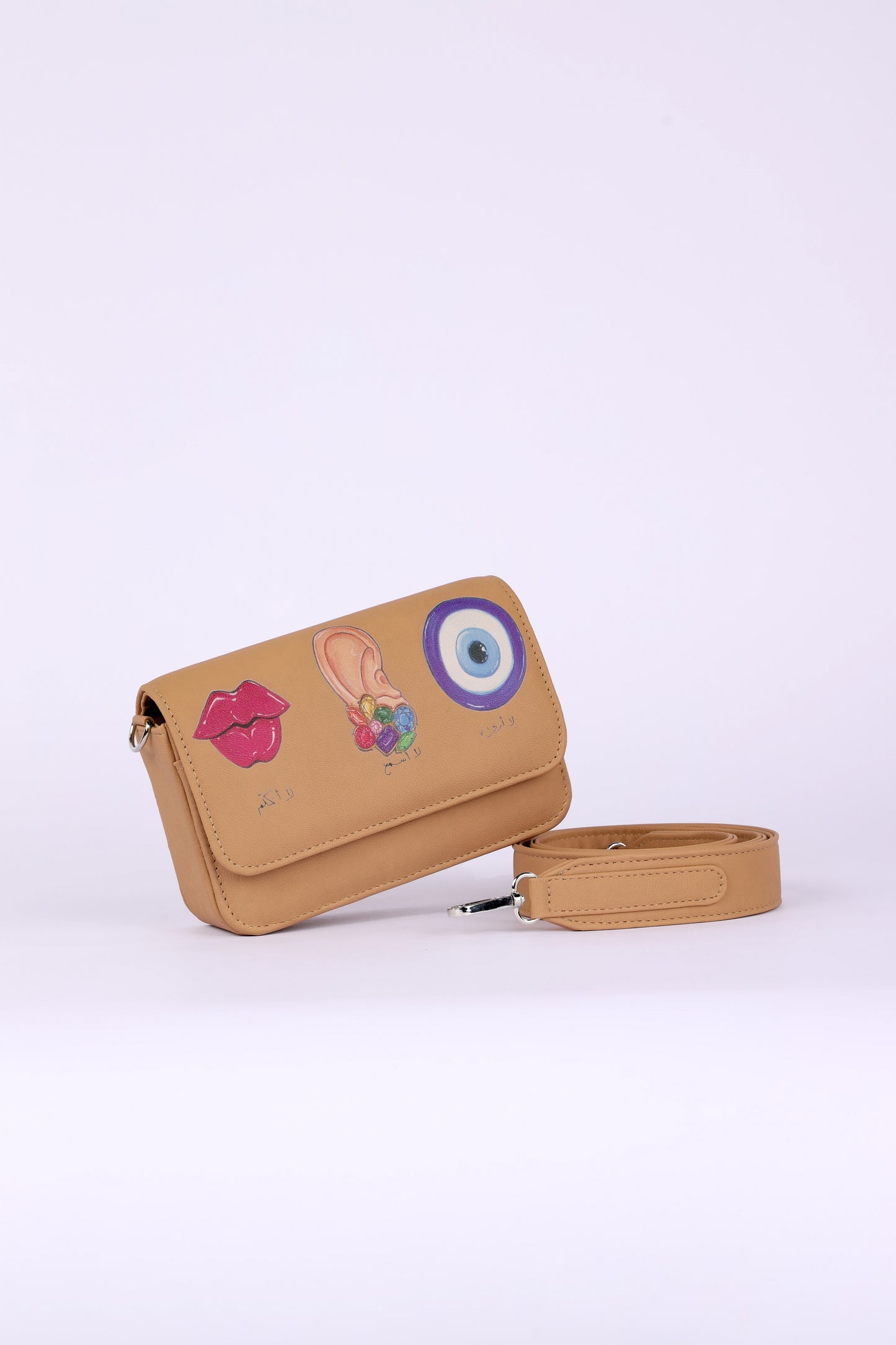 EYE EAR LIPS CROSS BAG
