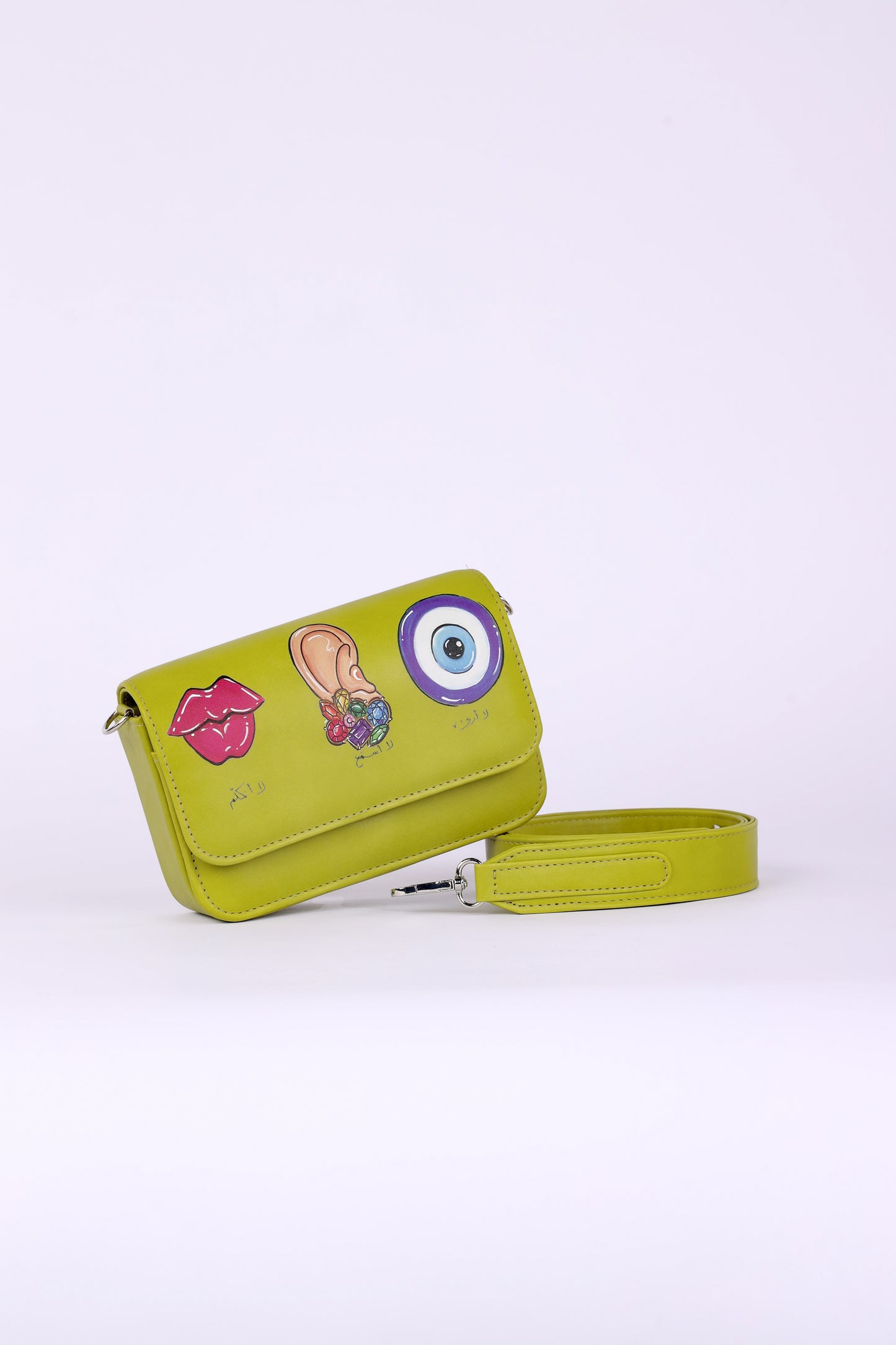 EYE EAR LIPS CROSS BAG