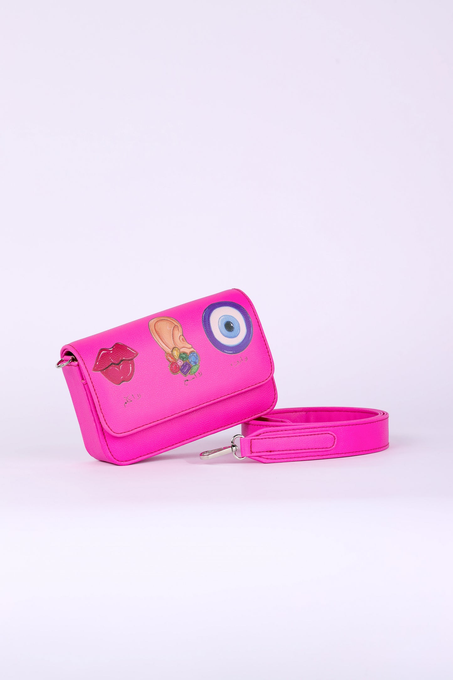 EYE EAR LIPS CROSS BAG