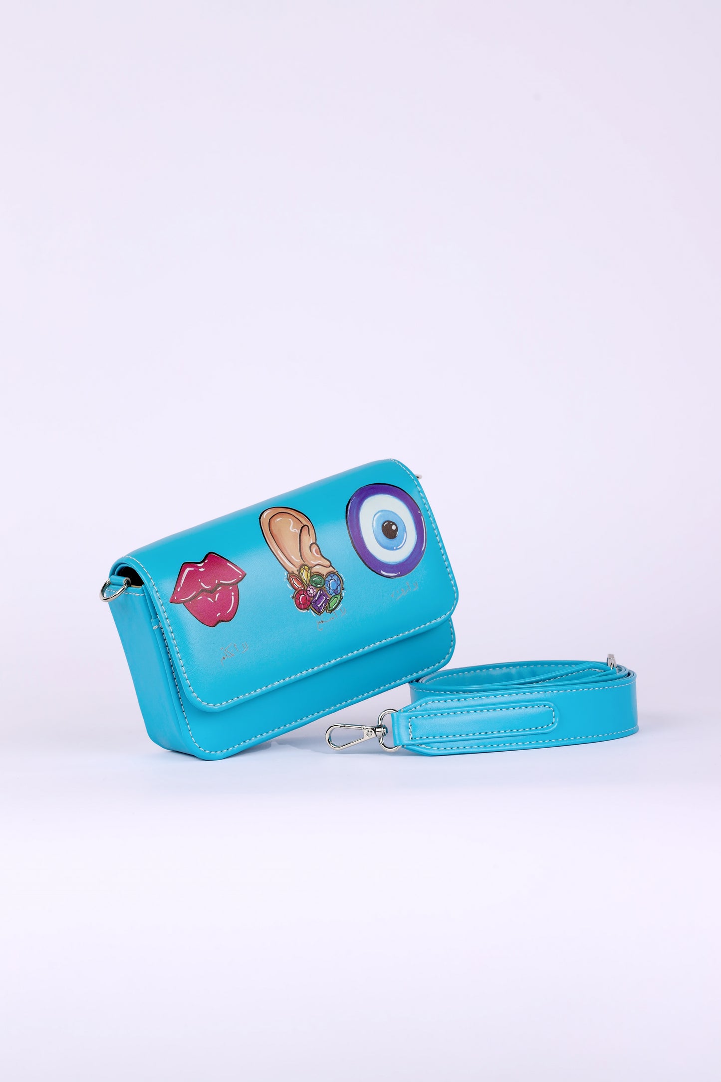 EYE EAR LIPS CROSS BAG