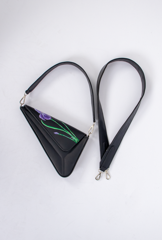 Gun Triangle Shoulder Bag (Black Iris)