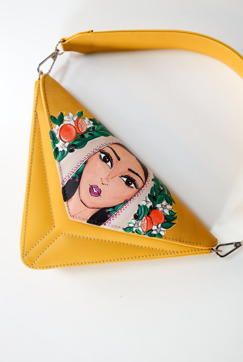 Artistic orange blossom lady
